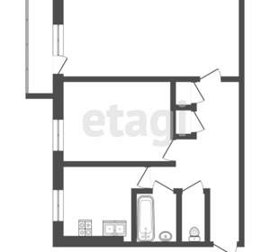 2-к квартира, вторичка, 52м2, 4/5 этаж