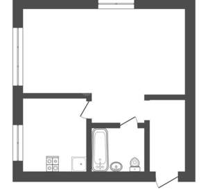 1-к квартира, вторичка, 30м2, 1/5 этаж