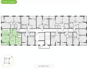 3-к квартира, вторичка, 70м2, 5/18 этаж