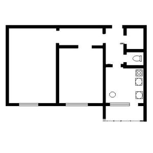 2-к квартира, вторичка, 56м2, 4/5 этаж