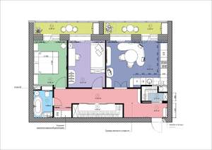 3-к квартира, сданный дом, 80м2, 3/5 этаж