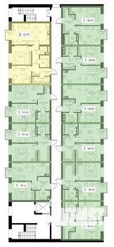 2-к квартира, вторичка, 63м2, 4/4 этаж