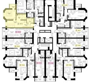 1-к квартира, вторичка, 50м2, 12/17 этаж