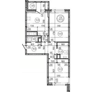 2-к квартира, вторичка, 60м2, 4/16 этаж