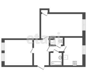 2-к квартира, вторичка, 52м2, 2/4 этаж