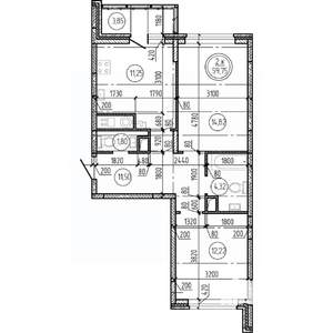 2-к квартира, вторичка, 60м2, 7/16 этаж