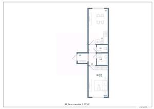 1-к квартира, сданный дом, 38м2, 15/15 этаж