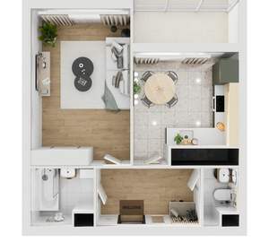 1-к квартира, вторичка, 45м2, 12/16 этаж