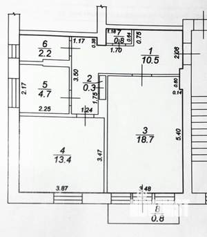 2-к квартира, вторичка, 51м2, 2/2 этаж