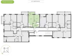 1-к квартира, вторичка, 40м2, 6/10 этаж