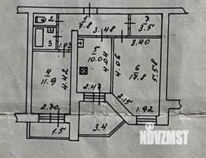 2-к квартира, вторичка, 60м2, 6/9 этаж