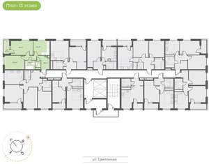2-к квартира, вторичка, 56м2, 13/18 этаж