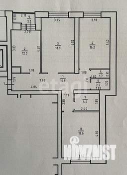 3-к квартира, вторичка, 89м2, 1/10 этаж