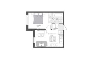 1-к квартира, вторичка, 33м2, 2/10 этаж