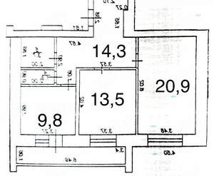 2-к квартира, вторичка, 65м2, 7/9 этаж