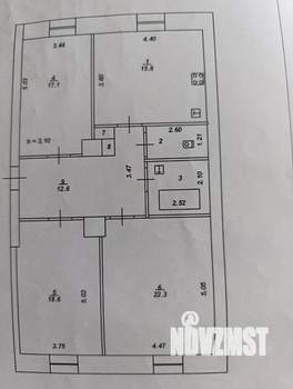 3-к квартира, вторичка, 96м2, 2/4 этаж