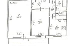 2-к квартира, вторичка, 49м2, 1/5 этаж