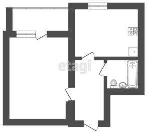 1-к квартира, вторичка, 35м2, 4/17 этаж