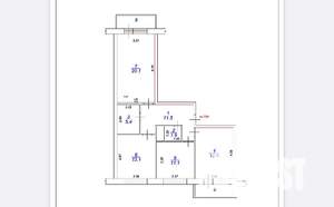 3-к квартира, вторичка, 86м2, 3/12 этаж