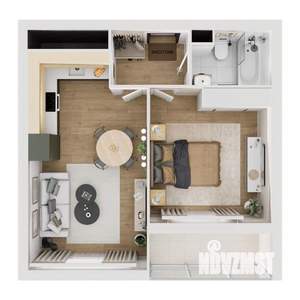 1-к квартира, вторичка, 44м2, 4/16 этаж