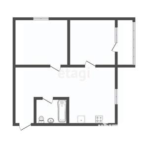 2-к квартира, вторичка, 42м2, 3/4 этаж