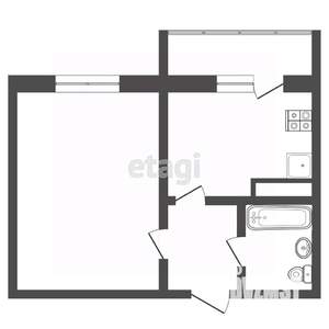 1-к квартира, вторичка, 35м2, 6/14 этаж