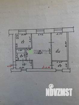 2-к квартира, вторичка, 43м2, 2/5 этаж
