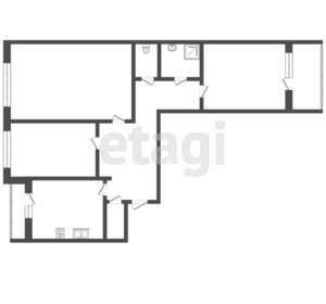 3-к квартира, вторичка, 69м2, 8/10 этаж