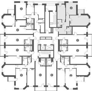 2-к квартира, вторичка, 74м2, 17/17 этаж