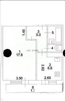 1-к квартира, вторичка, 33м2, 3/5 этаж