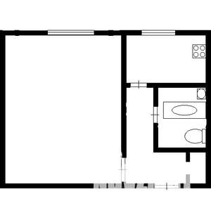 1-к квартира, вторичка, 30м2, 4/5 этаж