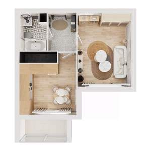 1-к квартира, вторичка, 38м2, 8/16 этаж