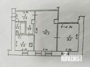 2-к квартира, вторичка, 39м2, 2/2 этаж