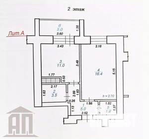 1-к квартира, вторичка, 41м2, 2/12 этаж