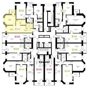 2-к квартира, вторичка, 49м2, 4/17 этаж