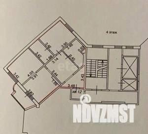 2-к квартира, вторичка, 69м2, 4/10 этаж