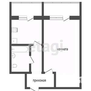 1-к квартира, вторичка, 33м2, 5/5 этаж