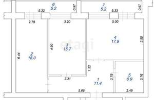 2-к квартира, вторичка, 81м2, 2/5 этаж