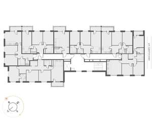 2-к квартира, строящийся дом, 60м2, 9/17 этаж