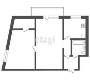 2-к квартира, вторичка, 48м2, 3/4 этаж