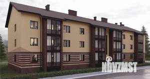 1-к квартира, сданный дом, 44м2, 2/3 этаж