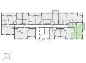 2-к квартира, вторичка, 58м2, 3/17 этаж