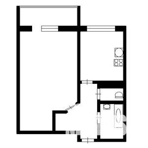 1-к квартира, вторичка, 37м2, 4/9 этаж