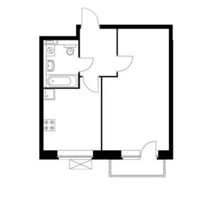 1-к квартира, вторичка, 36м2, 17/17 этаж