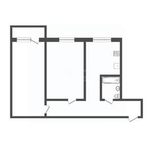 2-к квартира, вторичка, 44м2, 2/5 этаж