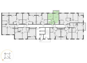 1-к квартира, вторичка, 40м2, 4/17 этаж