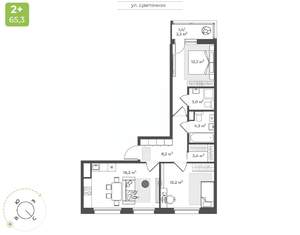2-к квартира, вторичка, 63м2, 7/10 этаж