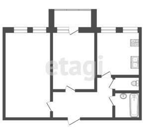 2-к квартира, вторичка, 39м2, 3/5 этаж