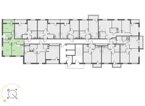 2-к квартира, вторичка, 60м2, 12/17 этаж