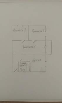 3-к квартира, вторичка, 50м2, 2/5 этаж